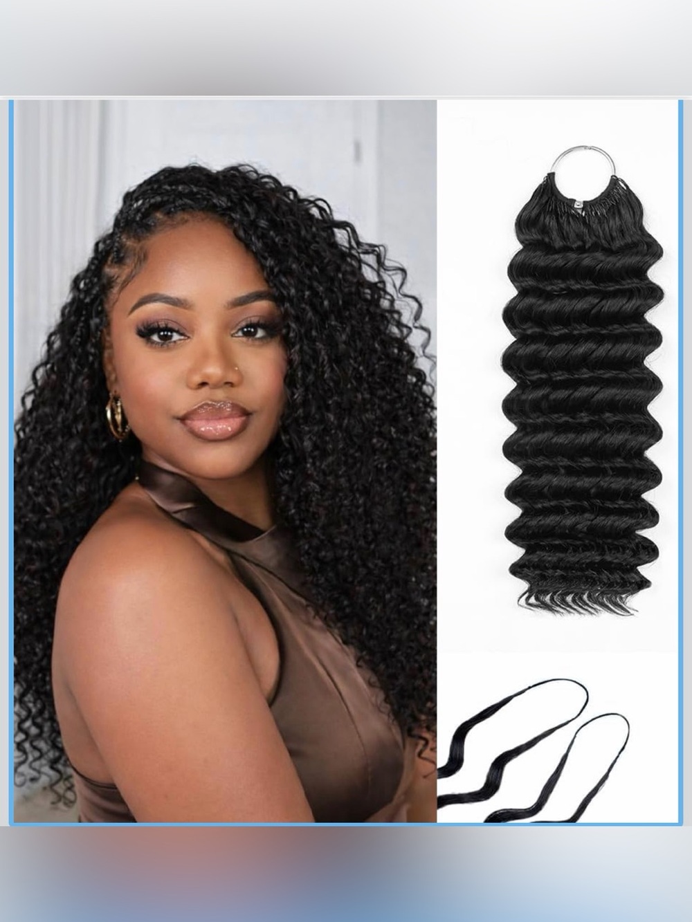 ASHINE Miracle Knots Feather Crochet Human Hair Deep Wave 14 Inch 50g 1B
50 Stan